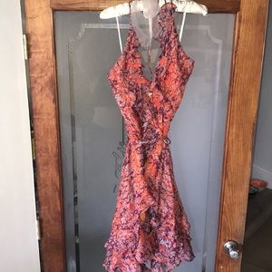 MM Couture Floral Wrap Dress